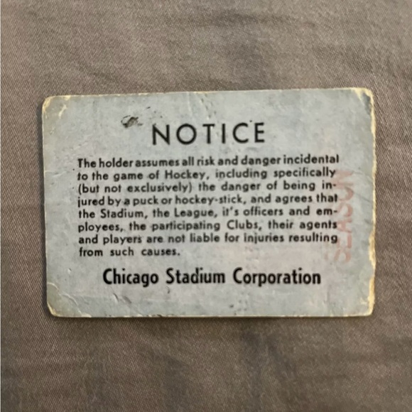 Vintage Chicago Blackhawks Vs Montreal Canadiens January 5, 1969 Ticket Stub NHL - Picture 2 of 2